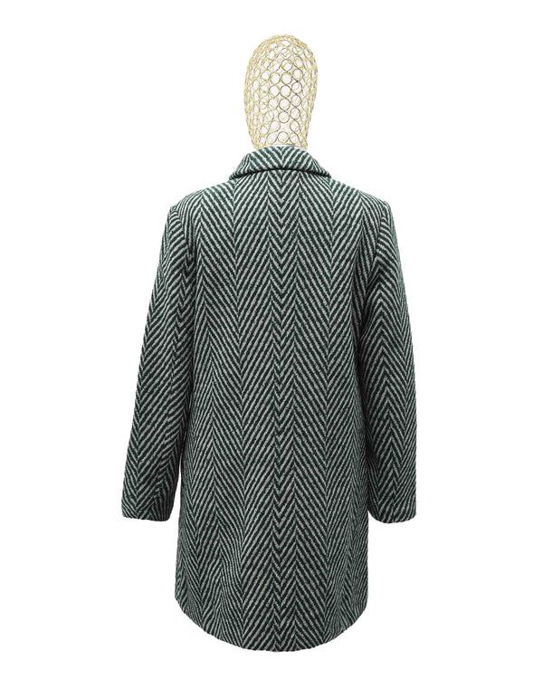 Palton Geometric Green Desigual